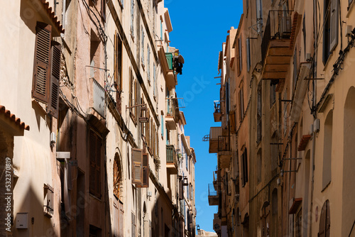 Typical street of Bonifacio  Corsica