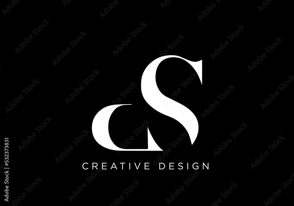 Fototapeta premium Creative Letter DS Logo Design Icon | DS Icon