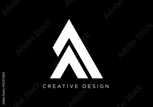 Creative Letter A AA Logo Design Icon | AA A Icon photo
