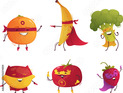 Superhero Fruits Set