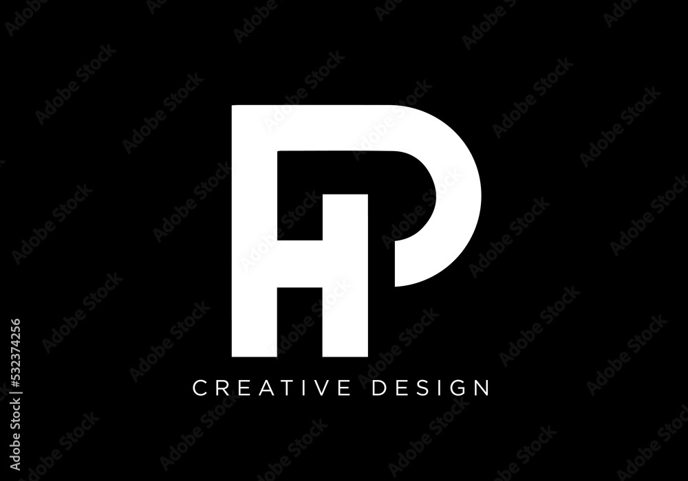 Creative Letter HP Logo Design Icon | HP Icon Creative Letter HP Logo Design Icon | HP Icon