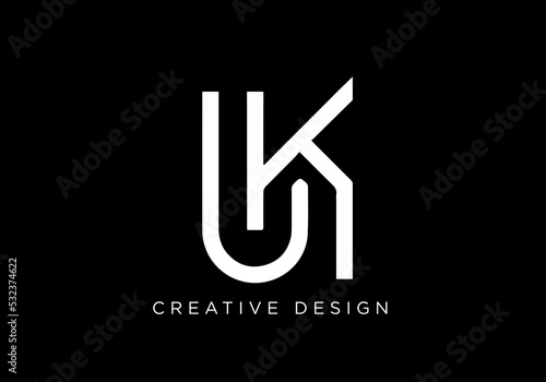Creative Letter UK Logo Design Icon | UK Icon