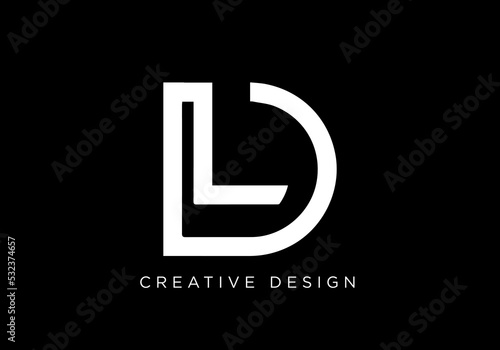 Creative Letter LD Logo Design Icon | LD Icon