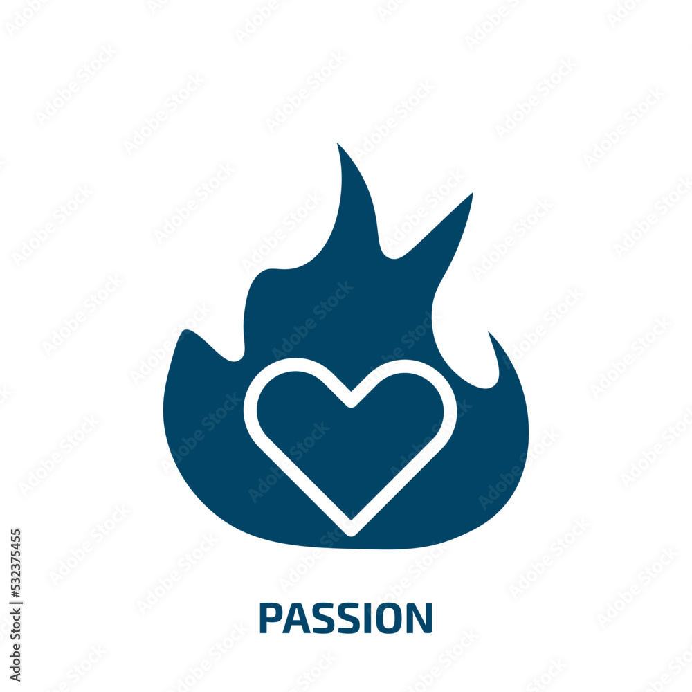 passion icon from success collection. Filled passion, decoration, health glyph icons isolated on white background. Black vector passion sign, symbol for web design and mobile apps passion icon from success collection. Filled passion, decoration, health glyph icons isolated on white background. Black vector passion sign, symbol for web design and mobile apps