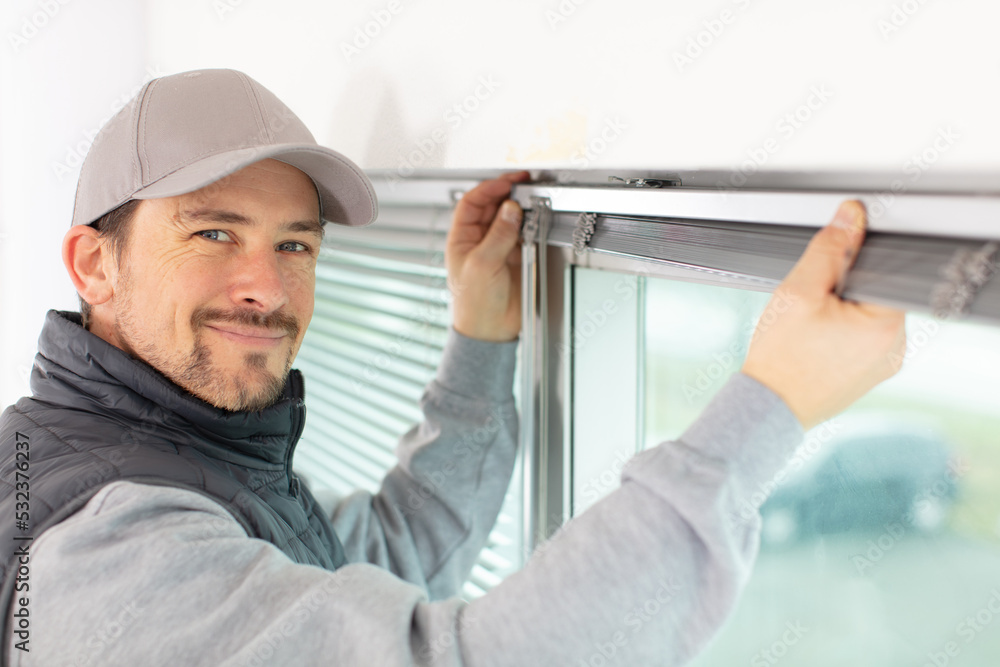 window replacement installation by professional Stock Photo Adobe Stock