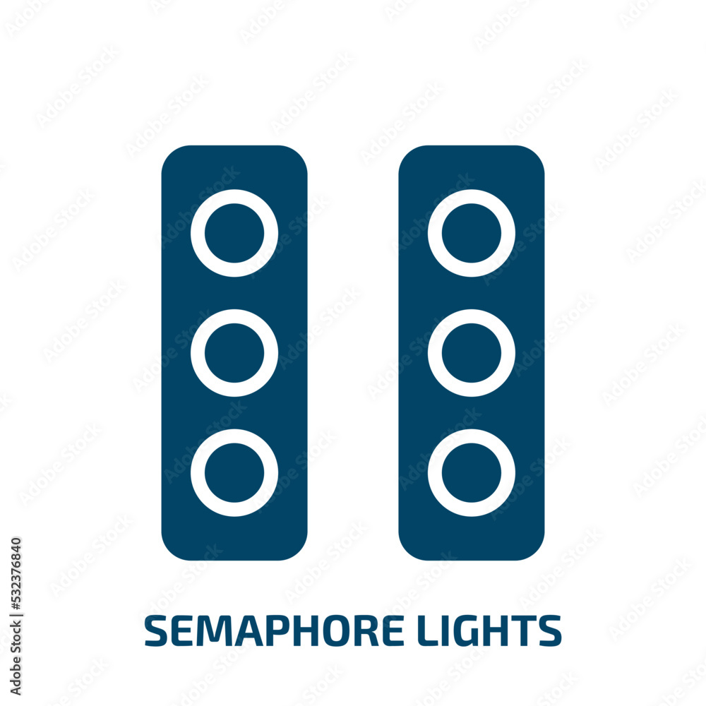 semaphore lights icon from tools and utensils collection. Filled semaphore lights, traffic, light glyph icons isolated on white background. Black vector semaphore lights sign, symbol for web design semaphore lights icon from tools and utensils collection. Filled semaphore lights, traffic, light glyph icons isolated on white background. Black vector semaphore lights sign, symbol for web design