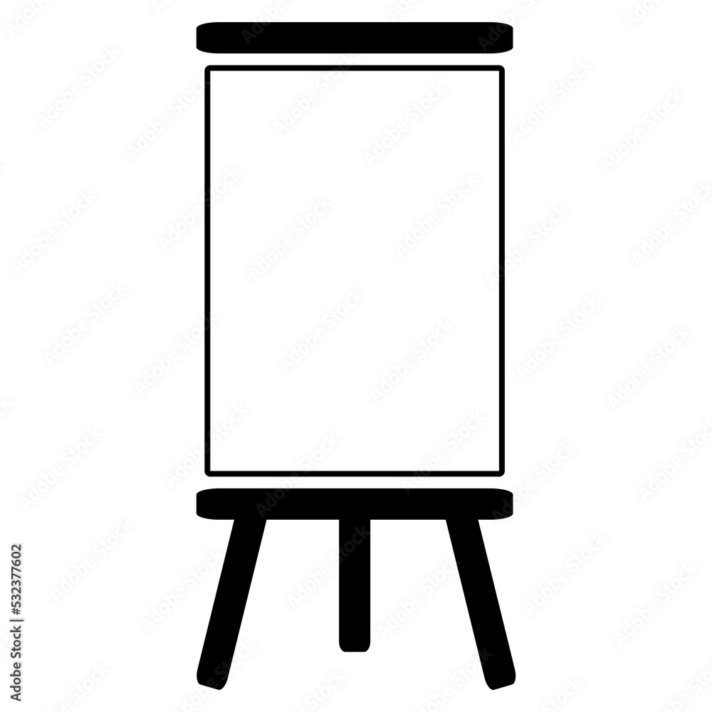 Tafel Icon schwarz - Leerer Aufsteller als Zeichen für Seminar, Lehrgang oder Präsentation Tafel Icon schwarz - Leerer Aufsteller als Zeichen für Seminar, Lehrgang oder Präsentation