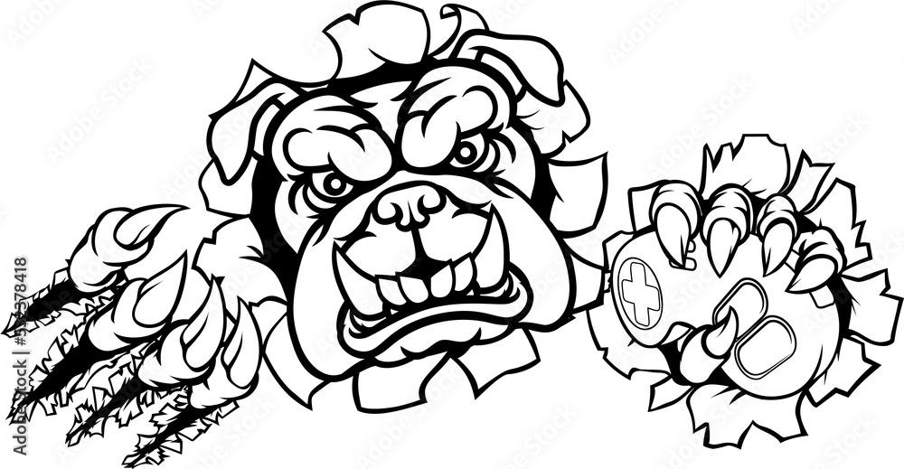 Bulldog Esports Gamer Mascot Bulldog Esports Gamer Mascot
