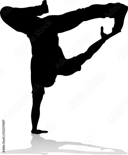 Street Dance Dancer Silhouette photo