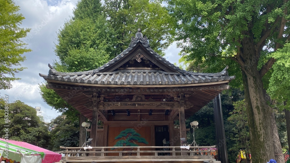 Festival at Japanese shrine of Nezu, Tokyo year 2022 Festival at Japanese shrine of Nezu, Tokyo year 2022