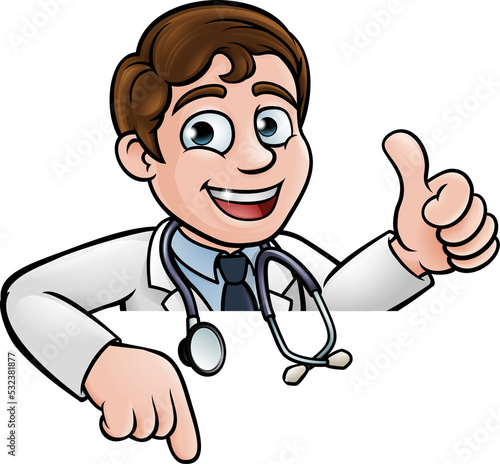 Doctor Cartoon Character Th...