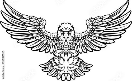 Eagle Cricket Sports Mascot