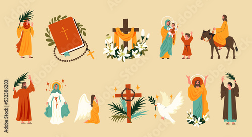 Easter Icons Set © Macrovector