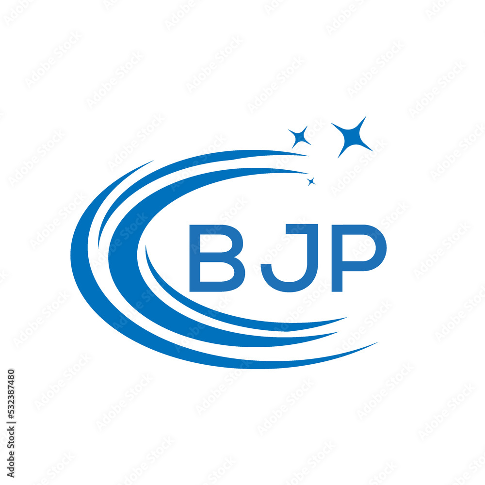 BJP letter logo. BJP Blue Image on White background. BJP Monogram logo  design for entrepreneur and business. BJP best icon. Stock Illustration |  Adobe Stock
