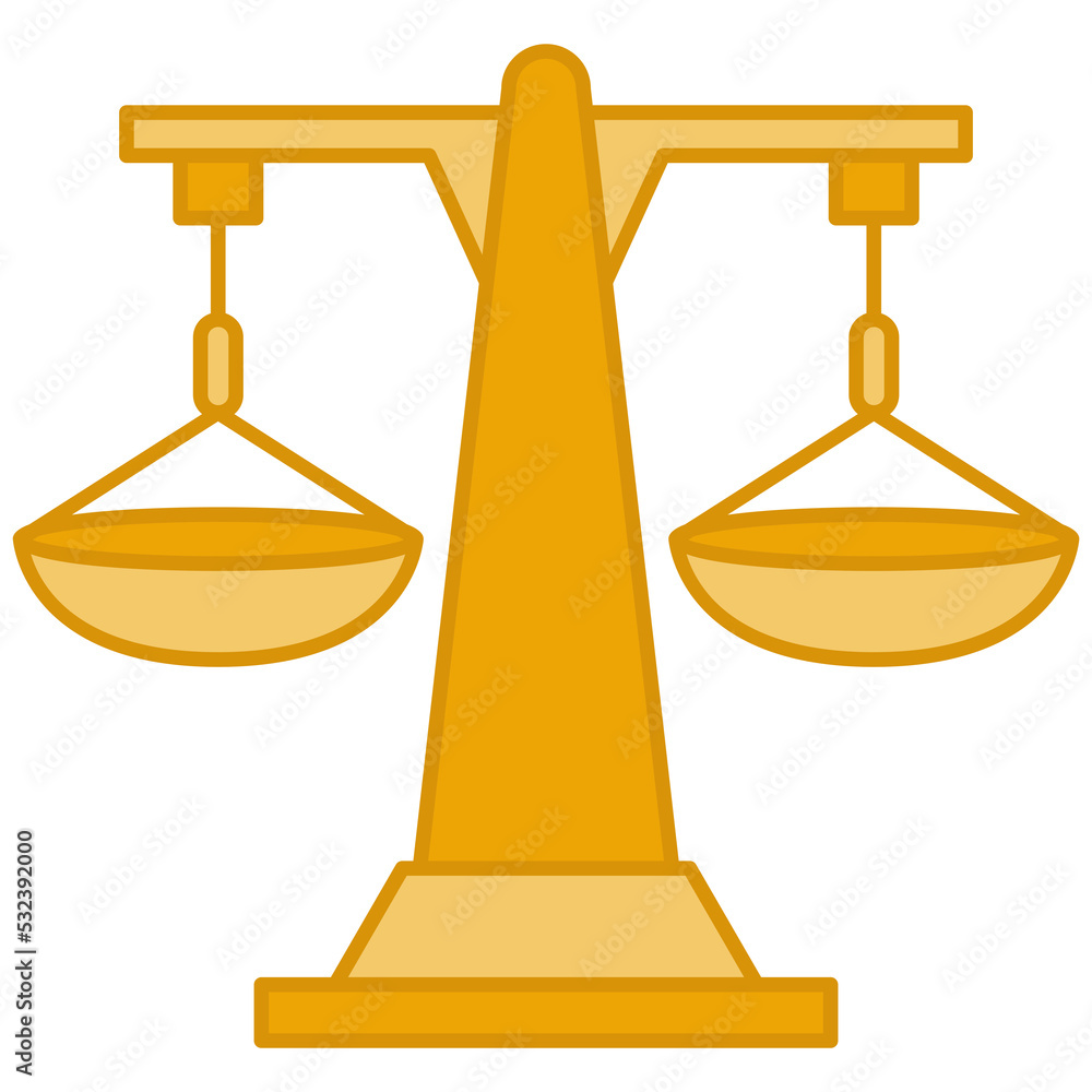 law balance scales icon illustration law balance scales icon illustration