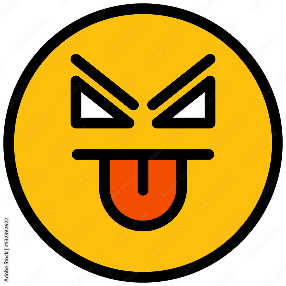cheeky face emoticon illustration cheeky face emoticon illustration