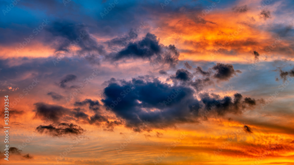 Clouds Colorful Sunset Surreal Fantasy Sky Cloudscape