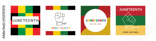banner and poster with word black people free-ish