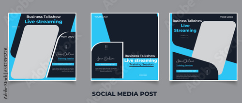 Seminar webinar social media post