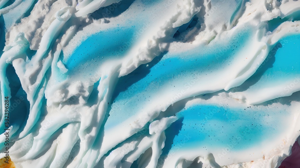 Fototapeta premium Frozen waves wallpaper