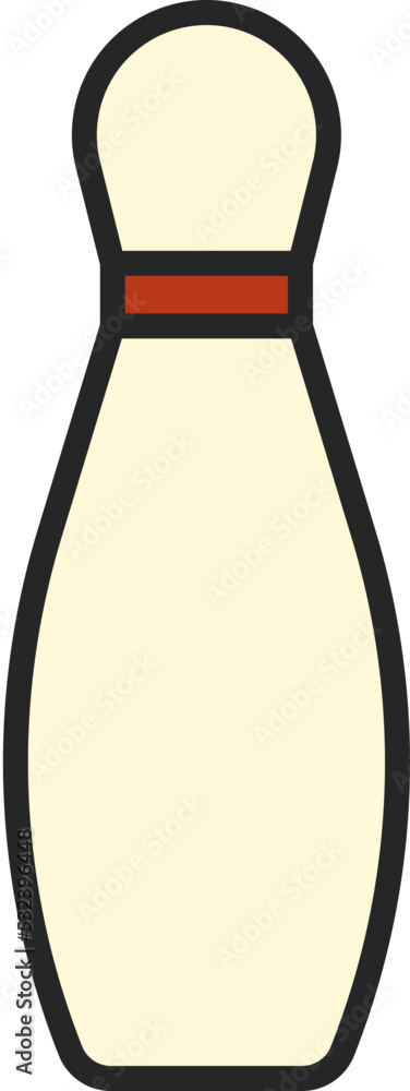 bowling material icon vector bowling material icon vector