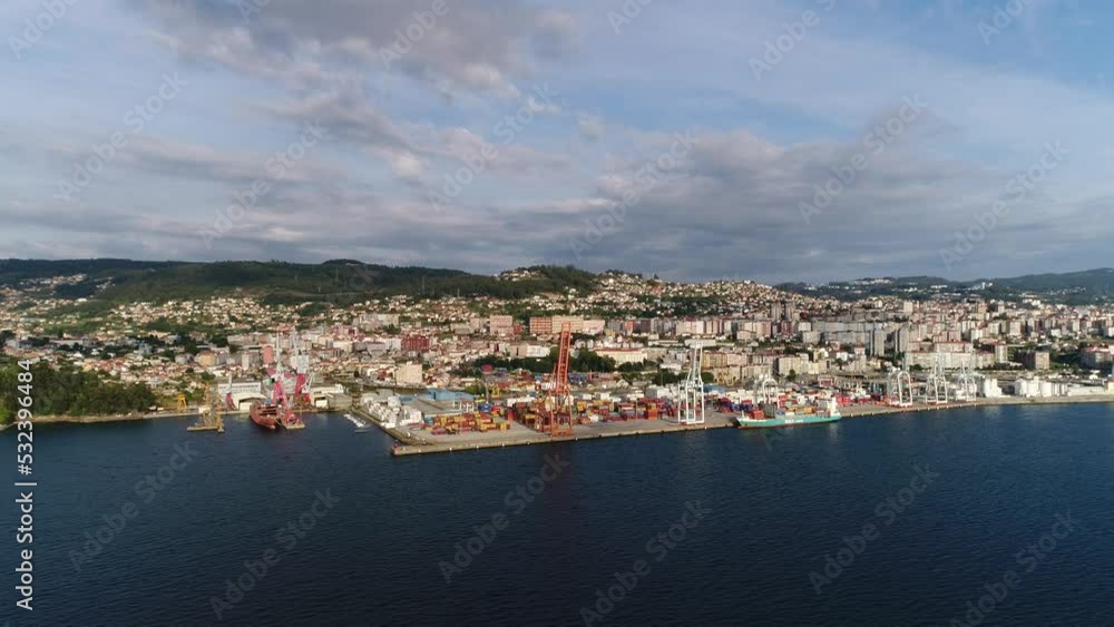Aerial View City of Vigo, Spain 4k Aerial View City of Vigo, Spain 4k