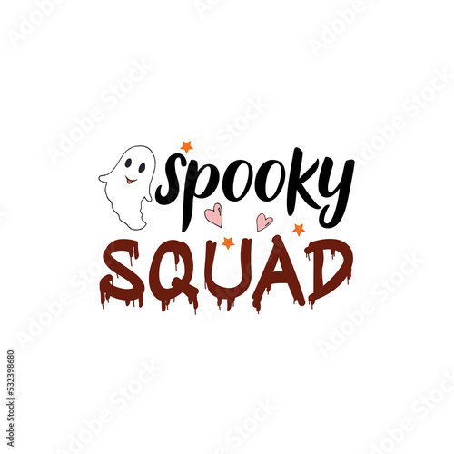 Halloween tshirt design- spooky squad