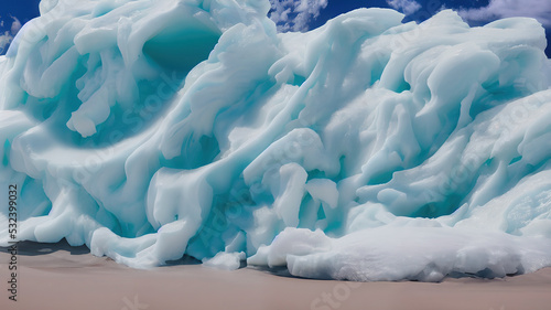 Frozen waves wallpaper