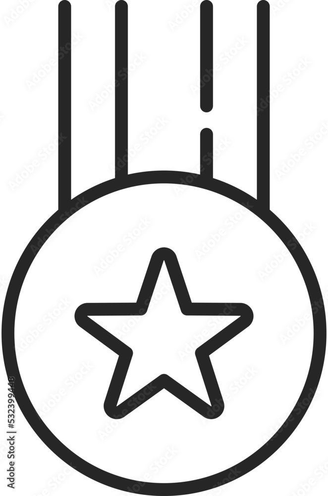 reward medal icon vector
