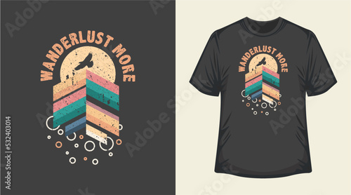 Outdoor Adventure T Shirt Design apparel for fishing hunting camping hiking colorfull print background
