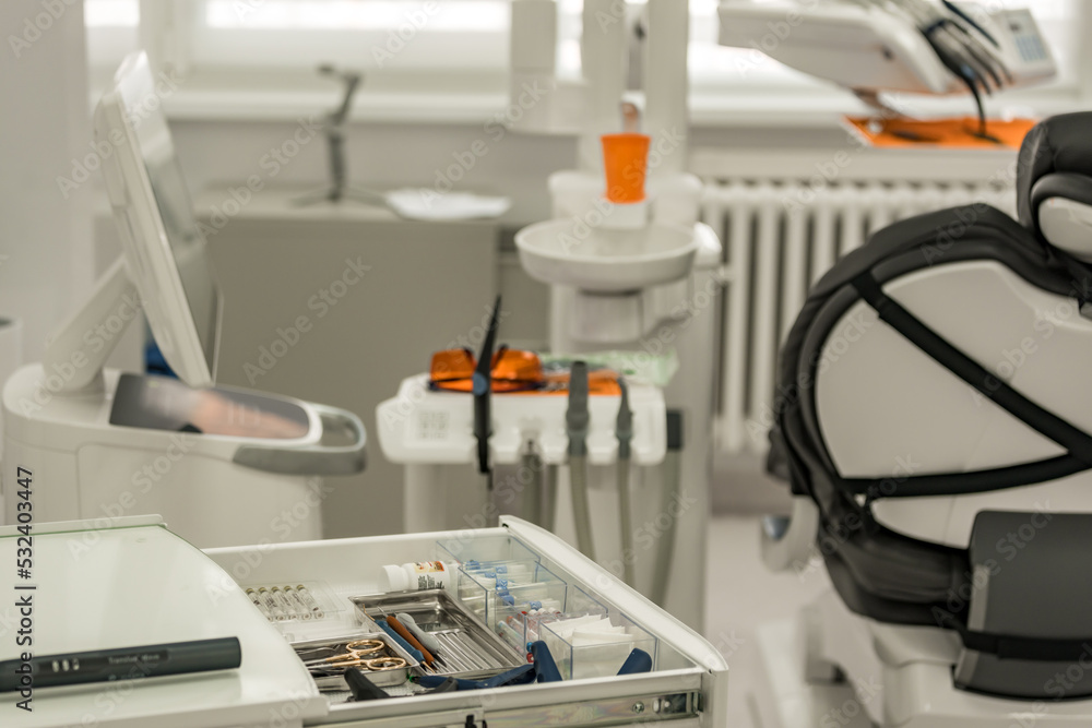 equipment in a dentist cabinet equipment in a dentist cabinet