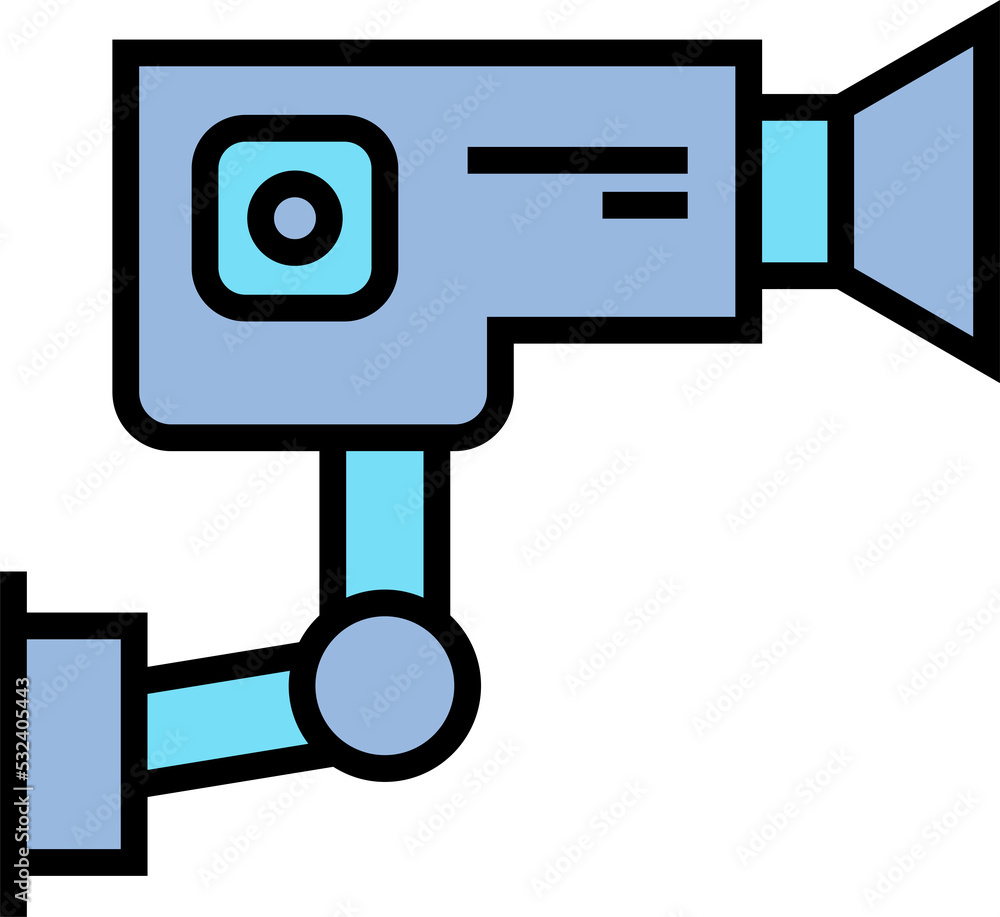 CCTV, security camera icon illustration CCTV, security camera icon illustration