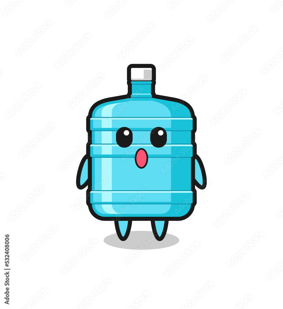 the amazed expression of the gallon water bottle cartoon the amazed expression of the gallon water bottle cartoon
