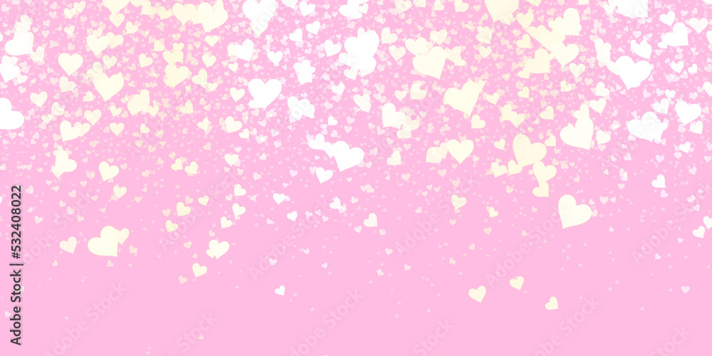 Colorful heart confetti in falling texture background.

(2D rendering computer digitally generated illustration.)