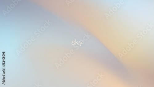 Soft gradient background in pastel blue and yellow halftones. Trendy wallpaper with blurred shapes for poster, website, advertising, cards, etc.