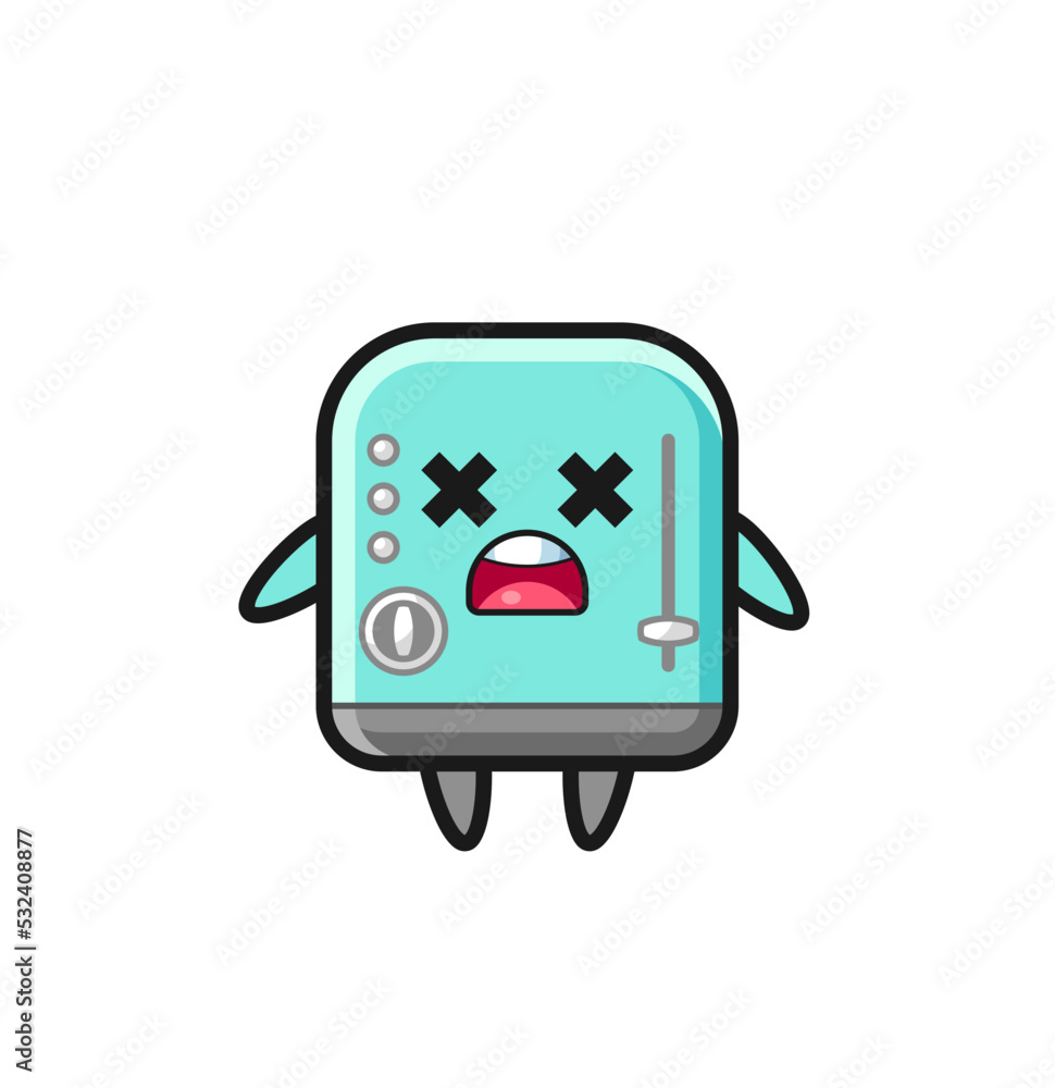 the dead toaster mascot character the dead toaster mascot character