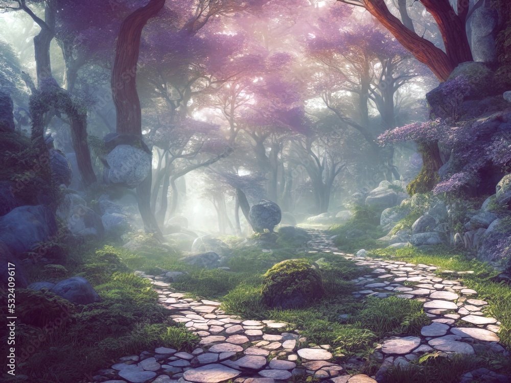 Mystical Forest Fairytale Live Wallpaper - free download