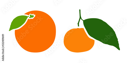 orange and mandarin color