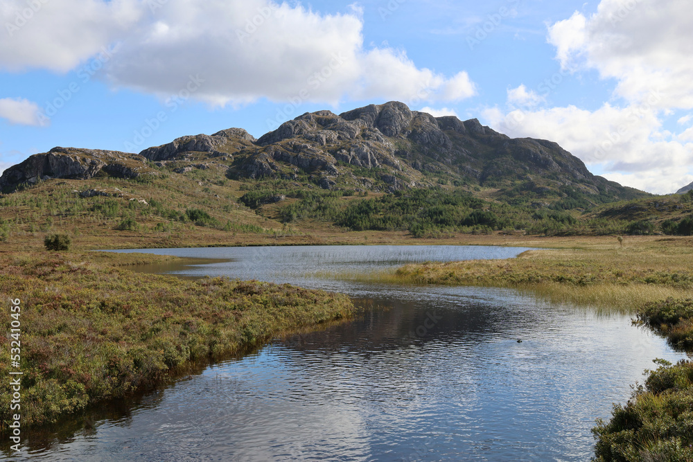 Fototapeta premium Gairloch Estate, NC500 am Loch Maree, Schottland