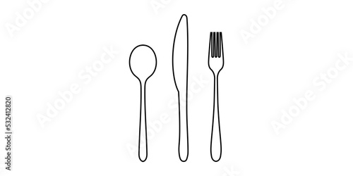 Fork, spoon and knife 2