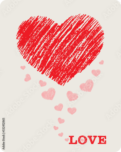  Valentine day doodle hearts 