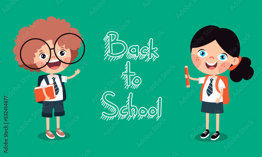 Back To School Concept With Students