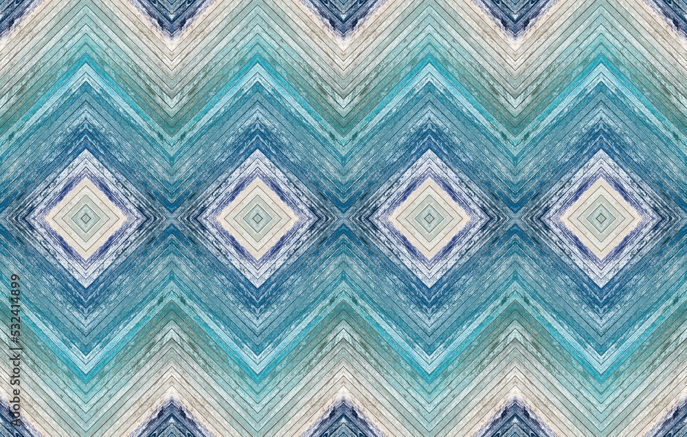 Obraz premium Fond bois bleu marqueterie 