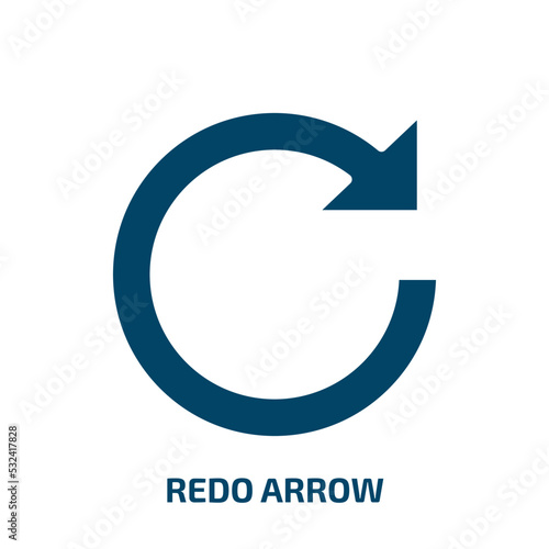 Free Download redo arrow icon from user interface collection. Filled redo arrow, arrow, cursor glyph icons isolated on white background. Black vector redo arrow sign, symbol for web design and mobile apps - GFXLoad