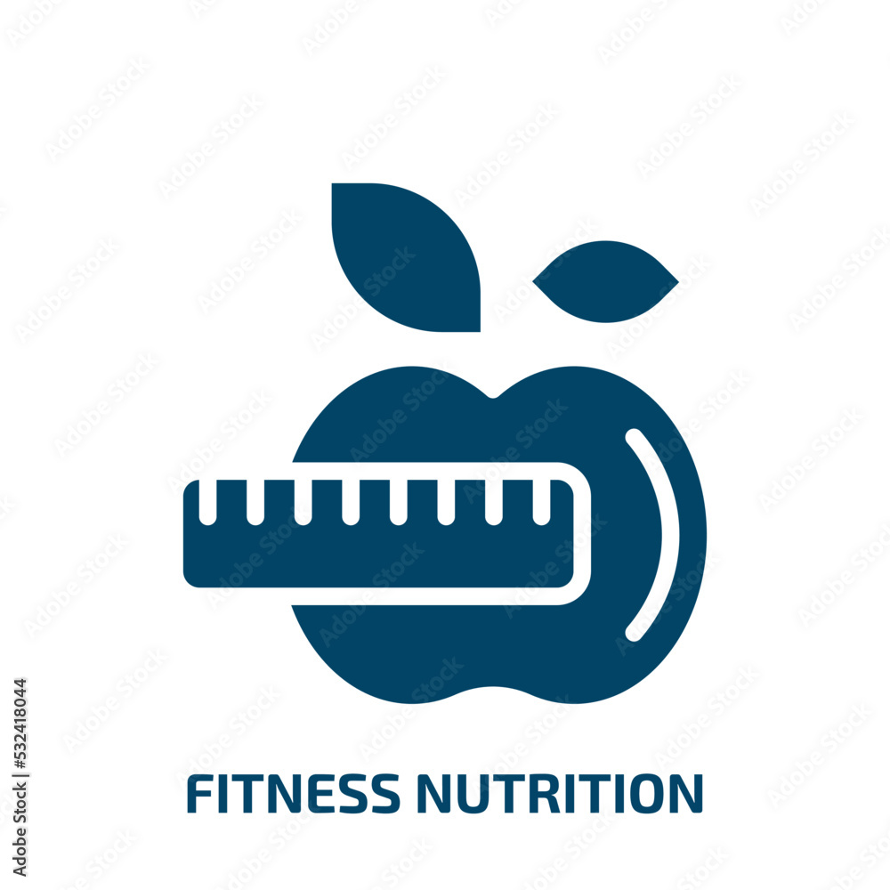 fitness nutrition icon from gym and fitness collection. Filled fitness nutrition, fitness, nutrition glyph icons isolated on white background. Black vector fitness nutrition sign, symbol for web fitness nutrition icon from gym and fitness collection. Filled fitness nutrition, fitness, nutrition glyph icons isolated on white background. Black vector fitness nutrition sign, symbol for web