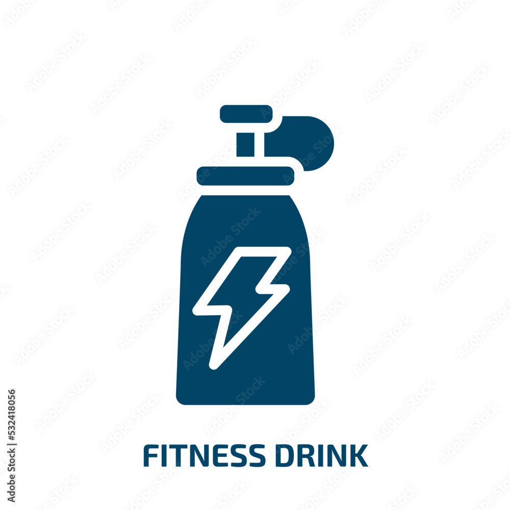fitness drink icon from gym and fitness collection. Filled fitness drink, sport, water glyph icons isolated on white background. Black vector fitness drink sign, symbol for web design and mobile apps fitness drink icon from gym and fitness collection. Filled fitness drink, sport, water glyph icons isolated on white background. Black vector fitness drink sign, symbol for web design and mobile apps