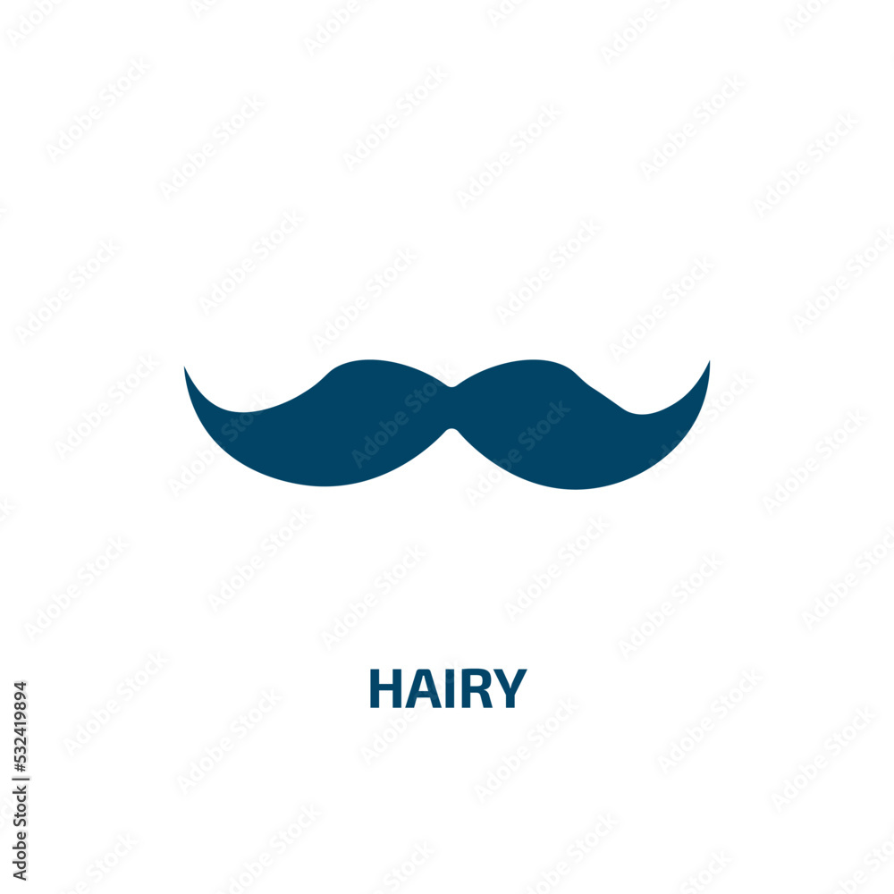 hairy icon from people collection. Filled hairy, hair, furry glyph icons isolated on white background. Black vector hairy sign, symbol for web design and mobile apps hairy icon from people collection. Filled hairy, hair, furry glyph icons isolated on white background. Black vector hairy sign, symbol for web design and mobile apps