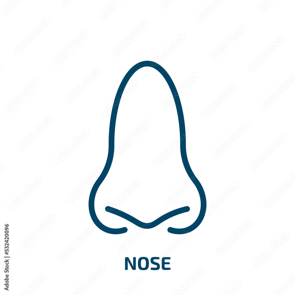 nose icon from medical collection. Filled nose, medicine, eye glyph icons isolated on white background. Black vector nose sign, symbol for web design and mobile apps nose icon from medical collection. Filled nose, medicine, eye glyph icons isolated on white background. Black vector nose sign, symbol for web design and mobile apps