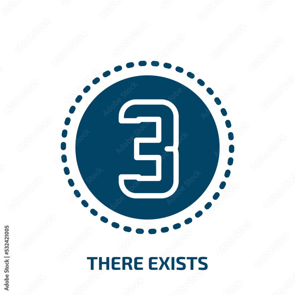 Obraz premium there exists symbol icon from signs collection. Filled there exists symbol, signs, there exists glyph icons isolated on white background. Black vector there exists symbol sign, symbol for web design