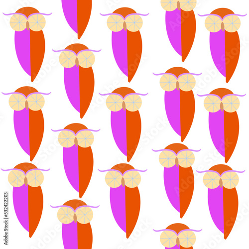 owl pattern abstract geometric shapes animal from the forest